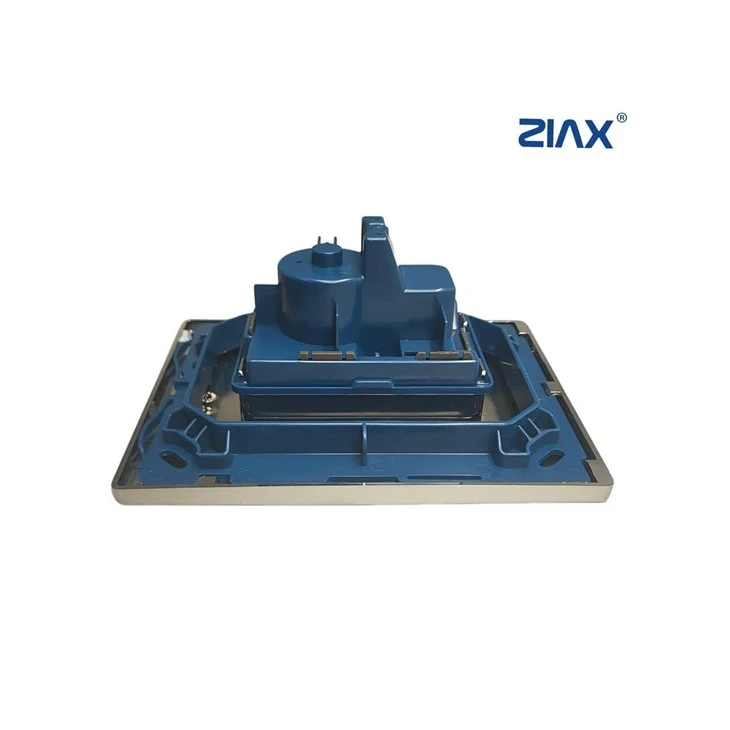 Ziax Plastic-Body Luxury Brass Finish Square Dual-Button Toilet Flush Plate For Concealed Cistern factory